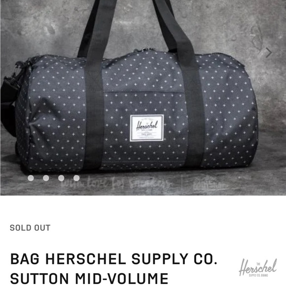 BAG HERSCHEL SUPPLY CO. SUTTON MID-VOLUME DUFFLE BAG- like new, missing strap - Picture 2 of 10